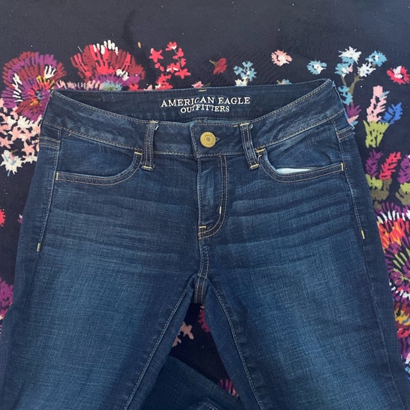 American Eagle Dark Wash Jeggings - Picture 2 of 4